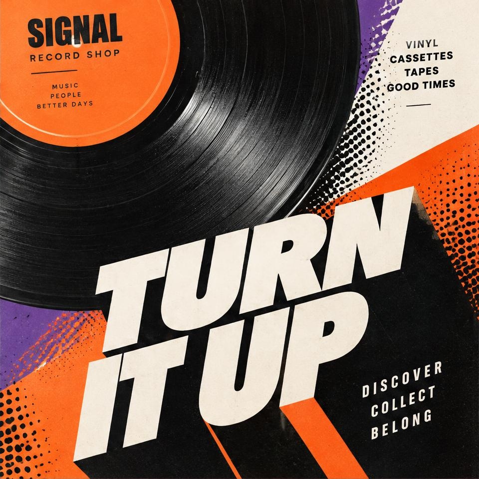 Signal — fictional music Instagram design