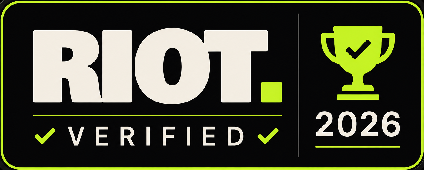 RIOT Verified badge — AGR Chauffeurs Ltd | Chauffeur Service Essex